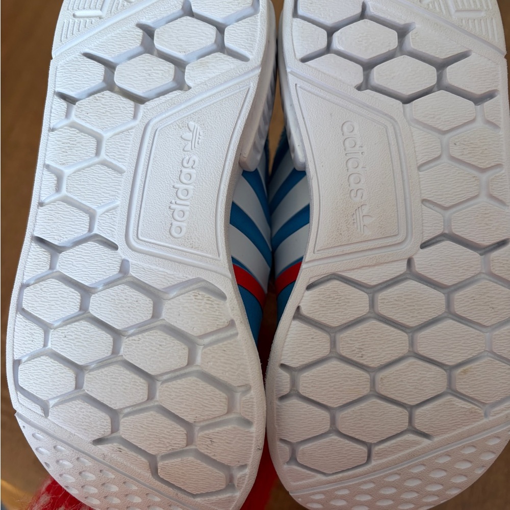 Adidas Kids Blue and Red Slip-On Sneakers - Picture 3 of 3